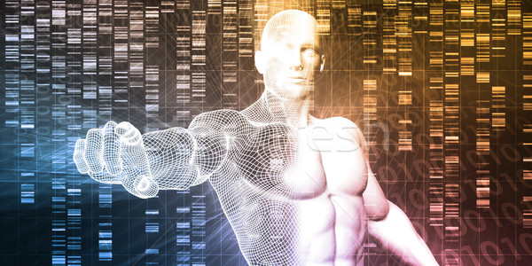 Imagine de stoc: ADN-ul · chimie · tehnologie · genome · abstract · medical