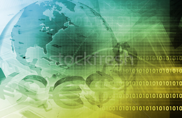 Buitenlands uitwisseling globale valuta software gegevens Stockfoto © kentoh