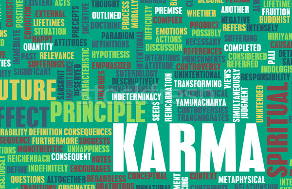 Karma spirituelle résumé art justice vie Photo stock © kentoh