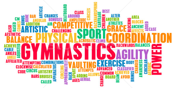 Gimnastică competitiv sportiv artă abstract Imagine de stoc © kentoh