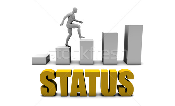 Status Business Prozess Corporate Gold Stock foto © kentoh