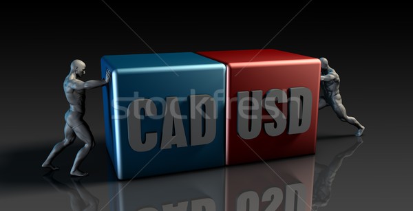 CAD USD Currency Pair Stock photo © kentoh
