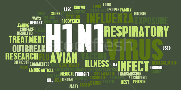 H1n1 médicaux recherche sujet résumé médecine [[stock_photo]] © kentoh