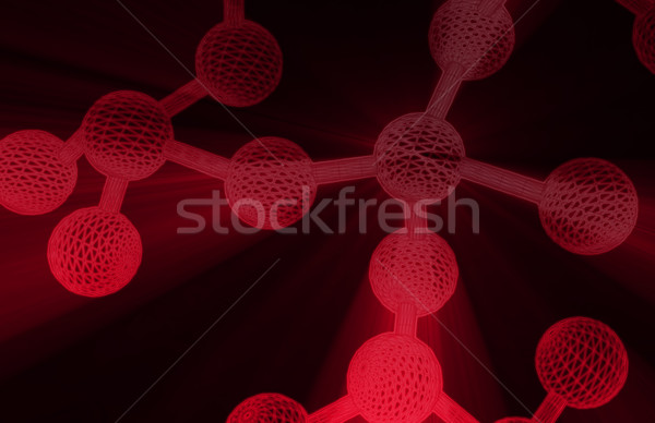 Moleculair structuur model web geneeskunde patroon Stockfoto © kentoh