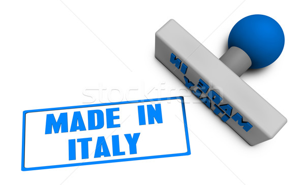 Made in Italy Stamp Stock photo © kentoh