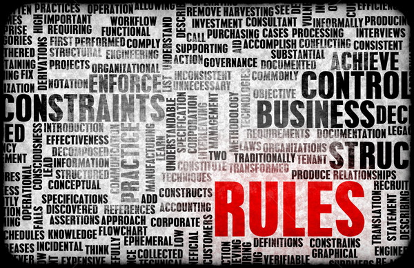Regeln Recht rechtlichen Business Haus Spiel Stock foto © kentoh