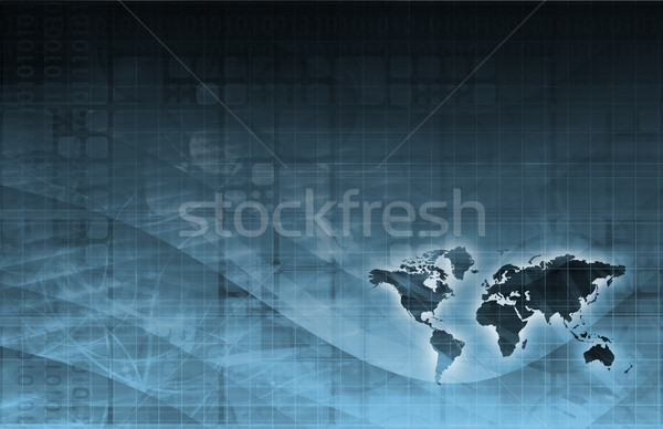 Digitalen Wirtschaft abstrakten Business Technologie Hintergrund Stock foto © kentoh