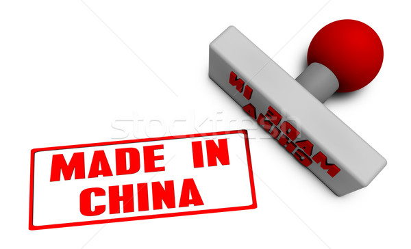 Stock photo: Made in China Stamp