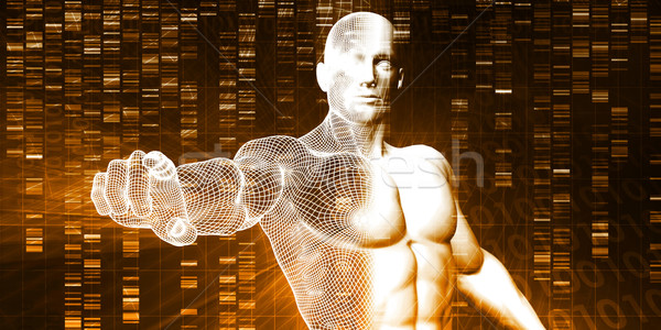 Genom medizinischen Durchbruch Technologie Gesundheit Hintergrund Stock foto © kentoh