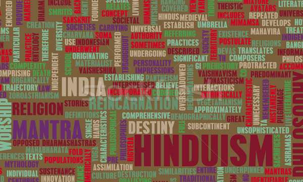 Foto stock: Hinduismo · religião · fundo · oração · informação · indiano