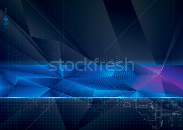 Teknik soyut teknoloji geometrik bilgisayar Internet Stok fotoğraf © keofresh