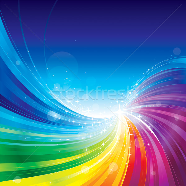 抽象 彩虹色 波 畫 藝術 商業照片 © keofresh