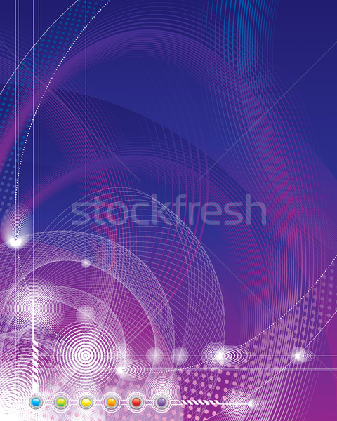 Stock foto: Tech · abstrakten · Design · Web · blau · Industrie