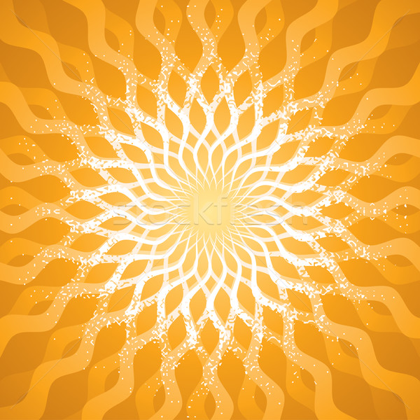 Absztrakt minta napfény művészet narancs csempe Stock fotó © keofresh