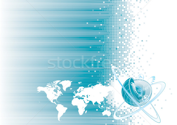 Comunicación global ilustración Internet diseno tecnología fondo Foto stock © keofresh