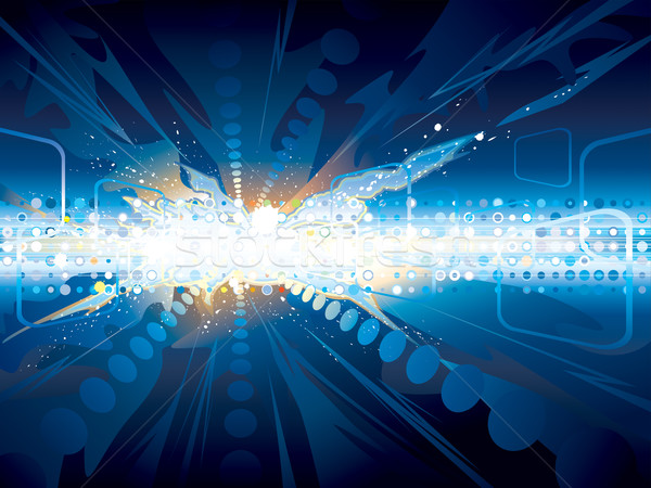 Explosie technologie abstract ruimte web energie Stockfoto © keofresh