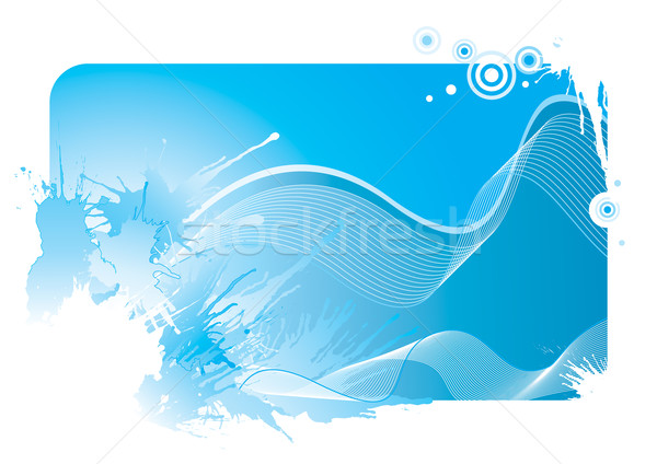 Sıçrama dalga mavi renk vektör indirmek Stok fotoğraf © keofresh