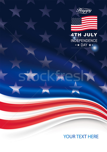 Amerikai zászló absztrakt háttér zászló ünnep ötlet Stock fotó © keofresh