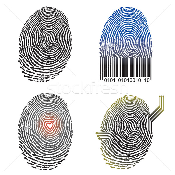 Fingerprint Design Stock photo © keofresh
