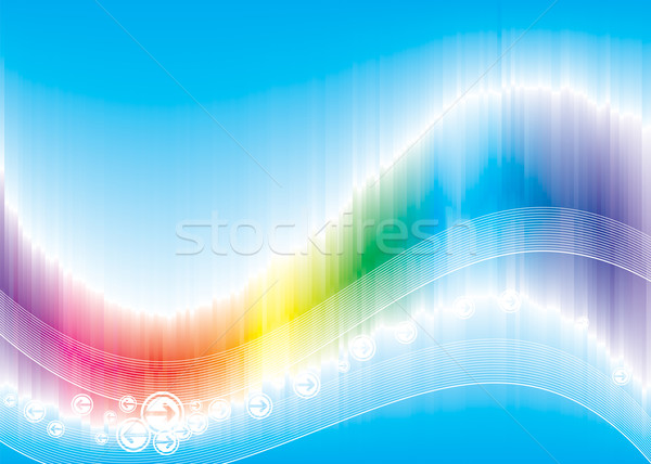 цвета волна радуга вектора скачать прибыль на акцию Сток-фото © keofresh