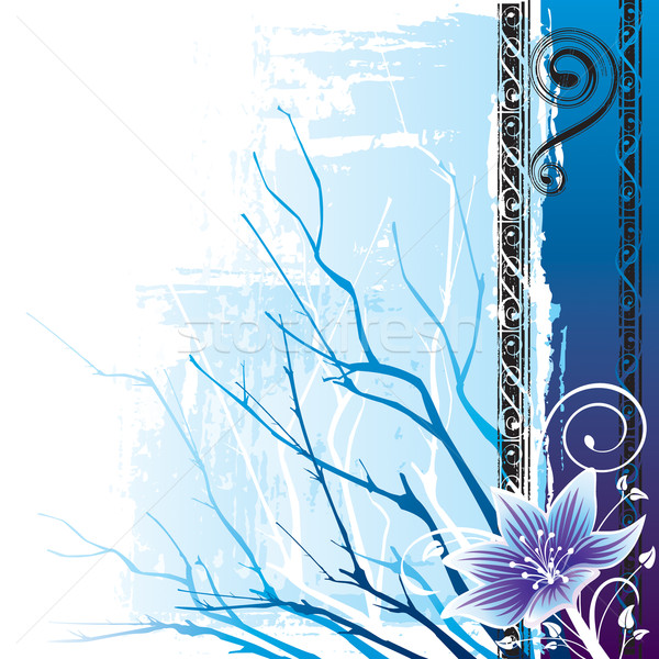 Bloem winter Blauw bloem vector downloaden eps Stockfoto © keofresh