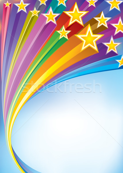 Streifen Sterne fließend glücklich abstrakten Licht Stock foto © keofresh