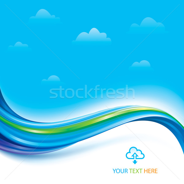 Cloud Computing abstrakten Technologie Verbindung Computer Internet Stock foto © keofresh