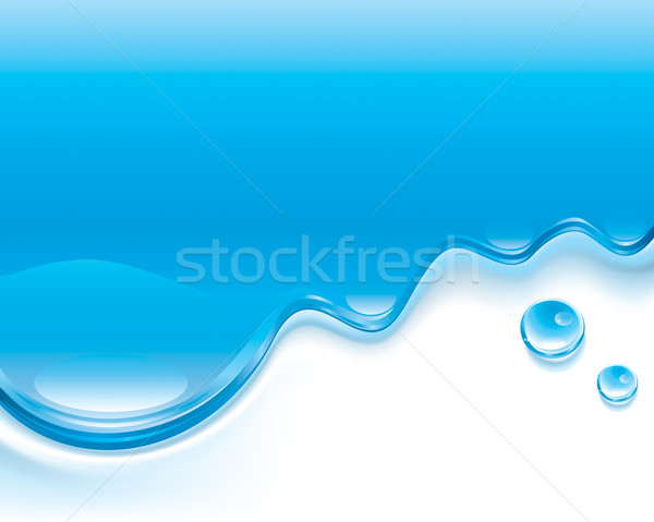 Stock foto: Wasser · Vektor · download · eps · Farbe · sauber