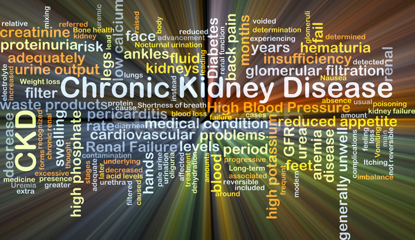 Chronic kidney disease CKD background concept glowing Stock photo © kgtoh