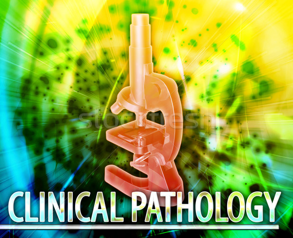 Klinik patoloji soyut dijital kolaj Stok fotoğraf © kgtoh