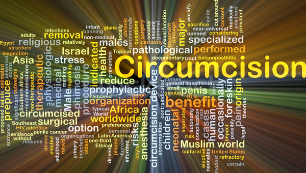 Circumcision background concept glowing Stock photo © kgtoh
