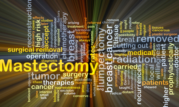 Mastectomy background concept glowing Stock photo © kgtoh