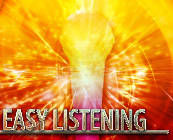 Easy Listening musc abstract concept digital illustration Stock photo © kgtoh