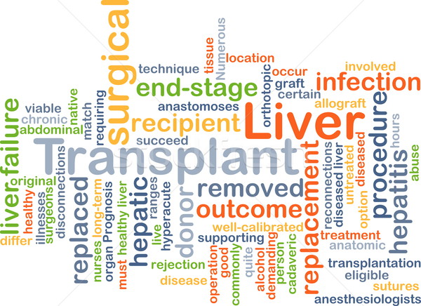 Stock photo: Liver transplant background concept