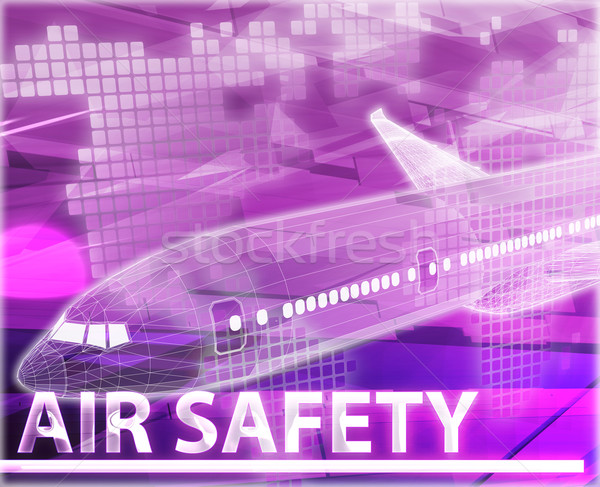 Сток-фото: воздуха · безопасности · аннотация · Цифровая · иллюстрация · цифровой · коллаж