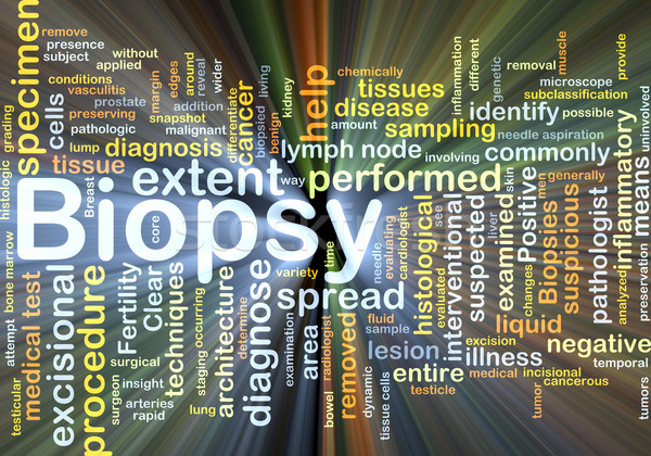 Biopsy background concept glowing Stock photo © kgtoh
