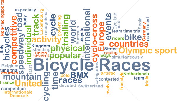 Bicycle races background concept Stock photo © kgtoh