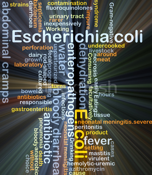 Stock photo: Escherichia coli E. coli background concept glowing