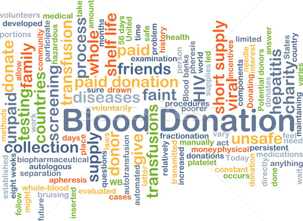 Blood donation background concept Stock photo © kgtoh