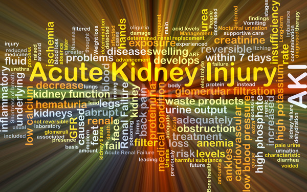 Acute kidney injury AKI background concept glowing Stock photo © kgtoh