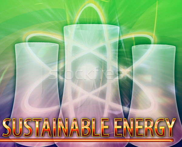 Stock photo: Sustainable energy Abstract concept digital illustration