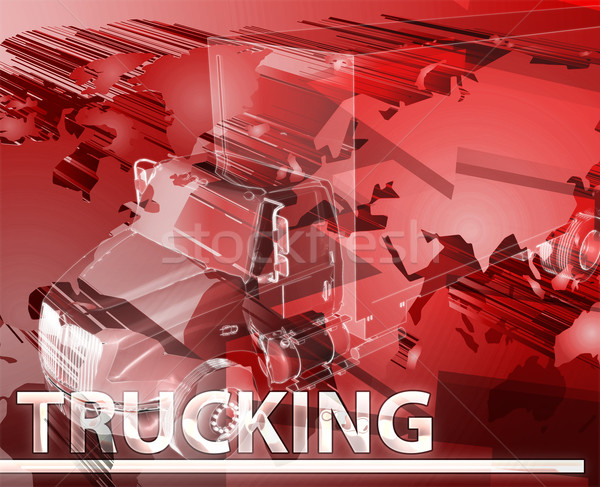 Trucking Abstract concept digital illustration Stock photo © kgtoh