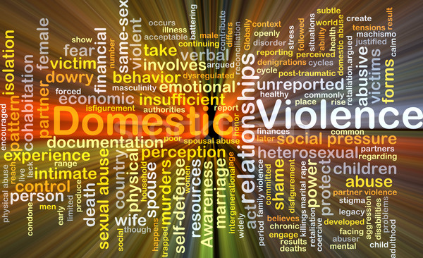 Domestic violence background concept glowing Stock photo © kgtoh