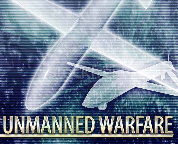 Unmanned warfare Abstract concept digital illustration Stock photo © kgtoh