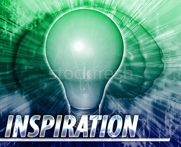 Inspiration Abstract concept digital illustration Stock photo © kgtoh