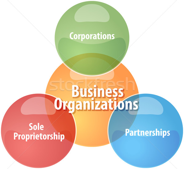 Business organizations business diagram illustration Stock photo © kgtoh