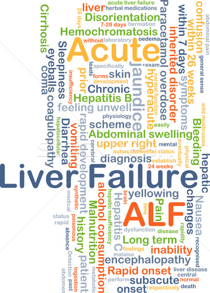 Acute liver failure ALF background concept Stock photo © kgtoh