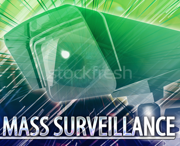 Mass surveillance Abstract concept digital illustration Stock photo © kgtoh