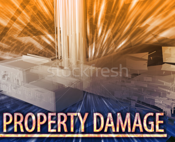Property damage Abstract concept digital illustration Stock photo © kgtoh