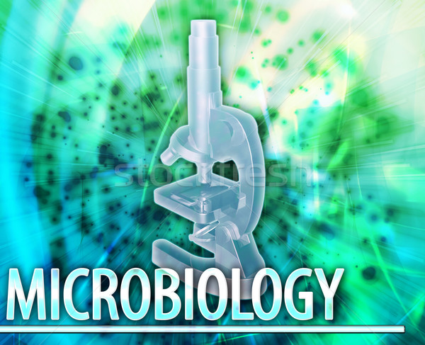 Mikrobiológia absztrakt digitális illusztráció digitális kollázs illusztráció Stock fotó © kgtoh